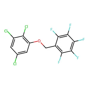 1,2,3,4,5-pentafluoro-6-[(2,3,5-trichlorophenoxy)methyl]benzene structure