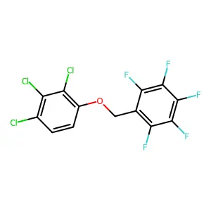 1,2,3,4,5-pentafluoro-6-[(2,3,4-trichlorophenoxy)methyl]benzene structure