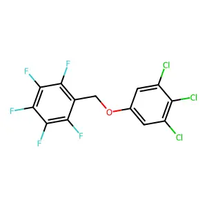 1,2,3,4,5-pentafluoro-6-[(3,4,5-trichlorophenoxy)methyl]benzene structure