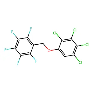 1,2,3,4,5-pentafluoro-6-[(2,3,4,5-tetrachlorophenoxy)methyl]benzene structure
