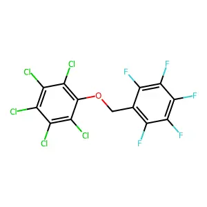 1,2,3,4,5-pentachloro-6-[(2,3,4,5,6-pentafluorophenyl)methoxy]benzene structure