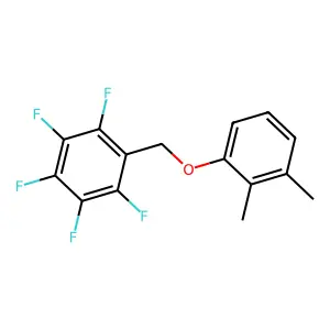 1-[(2,3-dimethylphenoxy)methyl]-2,3,4,5,6-pentafluorobenzene structure