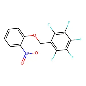 1,2,3,4,5-pentafluoro-6-[(2-nitrophenoxy)methyl]benzene structure