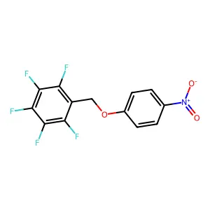 1,2,3,4,5-pentafluoro-6-[(4-nitrophenoxy)methyl]benzene structure