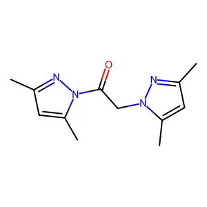 1,2-bis(3,5-dimethyl-1H-pyrazol-1-yl)ethanone structure