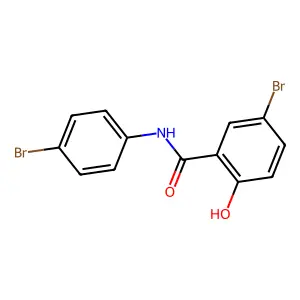 5-bromo-N-(4-bromophenyl)-2-hydroxybenzamide structure