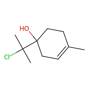 1-(2-chloropropan-2-yl)-4-methylcyclohex-3-en-1-ol structure