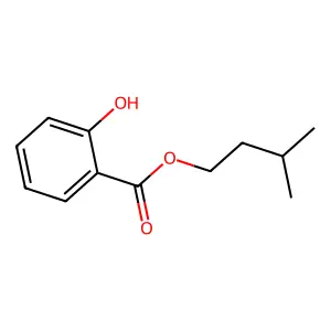 Isoamyl salicylate structure
