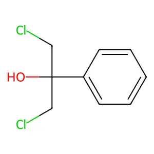 1,3-dichloro-2-phenylpropan-2-ol structure