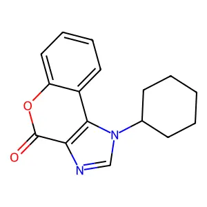1-cyclohexylchromeno[3,4-d]imidazol-4-one structure