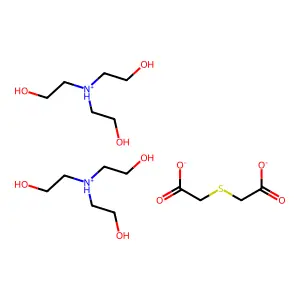 Thiodiacetic acid triethanolamine structure