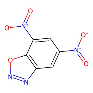 5,7-Dinitro-1,2,3-benzoxadiazole structure