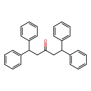 1,1,5,5-tetraphenylpentan-3-one structure