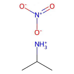 ISOPROPYLAMMONIUM NITRATE structure