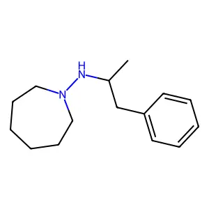 N-(1-phenylpropan-2-yl)azepan-1-amine structure