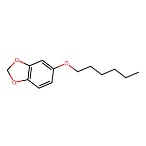 1,3-Benzodioxole, 5-(hexyloxy)- structure