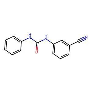 1-(3-cyanophenyl)-3-phenylurea structure