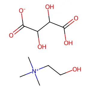CHOLINE BITARTRATE structure