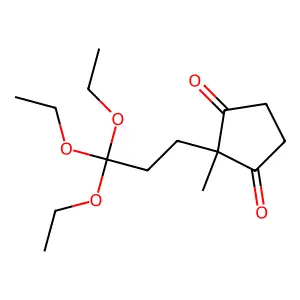 1,3-Cyclopentanedione, 2-methyl-2-(3,3,3-triethoxypropyl)- structure