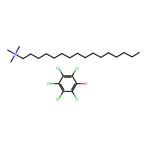 Trimethylcetylammonium pentachlorophenate structure