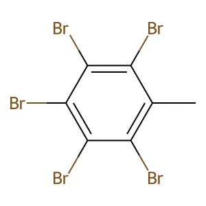 2,3,4,5,6-PENTABROMOTOLUENE structure