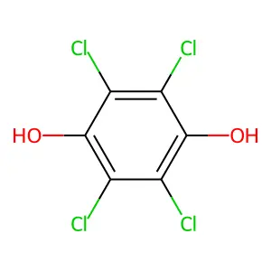 Tetrachlorohydroquinone structure