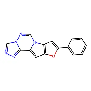 12-phenyl-13-oxa-3,4,6,7,9-pentazatetracyclo[7.6.0.02,6.010,14]pentadeca-1(15),2,4,7,10(14),11-hexaene structure