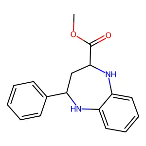 methyl 2-phenyl-2,3,4,5-tetrahydro-1H-1,5-benzodiazepine-4-carboxylate structure