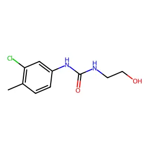 1-(3-chloro-4-methylphenyl)-3-(2-hydroxyethyl)urea structure