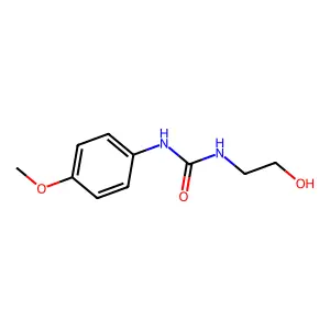 1-(2-hydroxyethyl)-3-(4-methoxyphenyl)urea structure