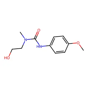 1-(2-hydroxyethyl)-3-(4-methoxyphenyl)-1-methylurea structure
