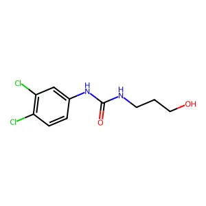 1-(3,4-dichlorophenyl)-3-(3-hydroxypropyl)urea structure