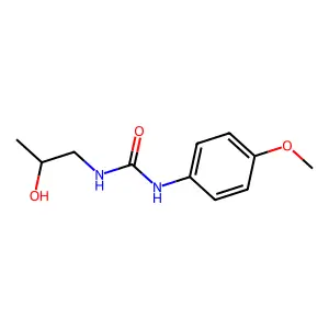 1-(2-hydroxypropyl)-3-(4-methoxyphenyl)urea structure
