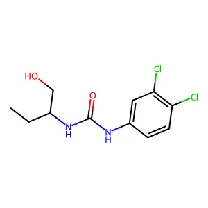 1-(3,4-dichlorophenyl)-3-(1-hydroxybutan-2-yl)urea structure