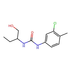 1-(3-chloro-4-methylphenyl)-3-(1-hydroxybutan-2-yl)urea structure
