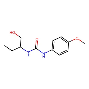 1-(1-hydroxybutan-2-yl)-3-(4-methoxyphenyl)urea structure