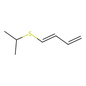 1,3-Butadiene, 1-[(1-methylethyl)thio]-, (E)- structure