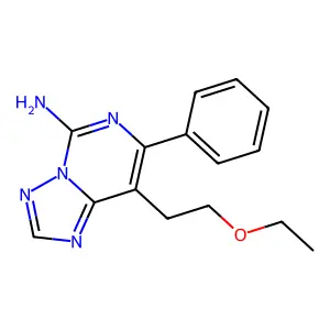 8-(2-ethoxyethyl)-7-phenyl-[1,2,4]triazolo[1,5-c]pyrimidin-5-amine structure