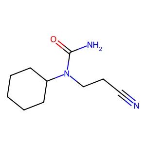 1-(2-cyanoethyl)-1-cyclohexylurea structure