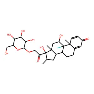 Dexamethasone 21-glucoside structure