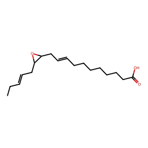 11-(3-pent-2-enyloxiran-2-yl)undec-9-enoic acid structure