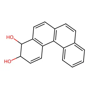 BENZO(c)PHENANTHRENE-3,4-DIOL, 3,4-DIHYDRO- structure