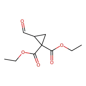 1,1-DIETHYL 2-FORMYLCYCLOPROPANE-1,1-DICARBOXYLATE structure