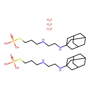 1-Propanethiol, 3-((2-(tricyclo(3.3.1.1(sup 3,7))dec-1-ylamino)ethyl)amino)-, dihydrogen phosphate (ester), hydrate (2:3) structure