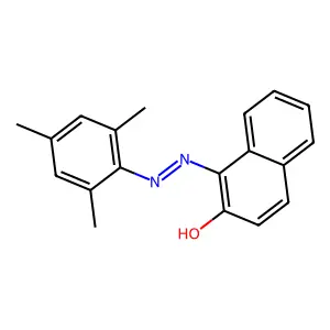 1-[(2,4,6-trimethylphenyl)diazenyl]naphthalen-2-ol structure