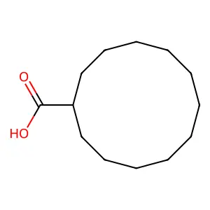 Cyclododecanecarboxylic acid structure