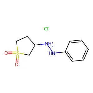 anilino-(1,1-dioxothiolan-3-yl)azanium chloride structure