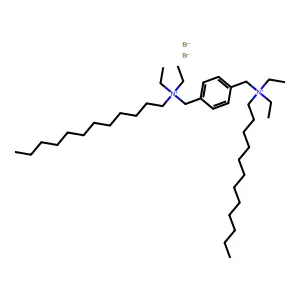 dodecyl-[[4-[[dodecyl(diethyl)azaniumyl]methyl]phenyl]methyl]-diethylazanium dibromide structure