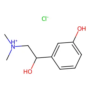 alpha-((Dimethylamino)methyl)-3-hydroxybenzyl alcohol hydrochloride structure