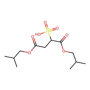 Diisobutyl sulfosuccinate structure